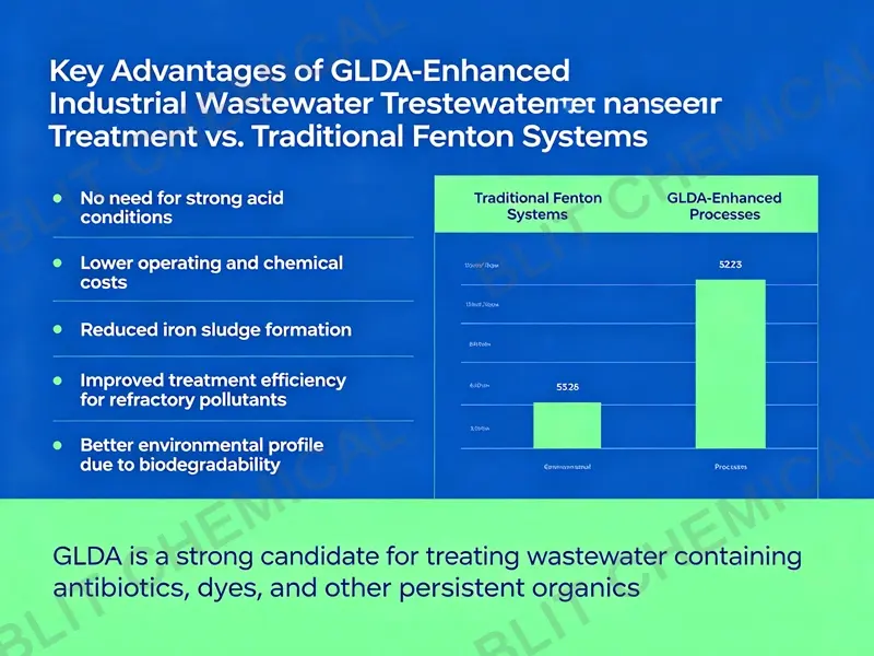 GLDA Wastewater Treatment: A Practical Way to Improve Fenton Efficiency 5 Biodegradable chelating agent GLDA Tetrasodium Glutamate Diacetate