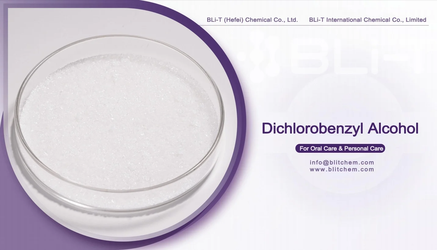 To buy Dichlorobenzyl Alcohol CAS 1777-82-8 from manufacturer in China, BLIT Chemical offers competitive price with full product support, including specifications, MSDS, TDS, and COA.